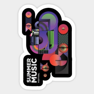 summer music festival Sticker